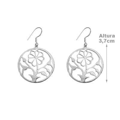 Brinco de Prata Flor