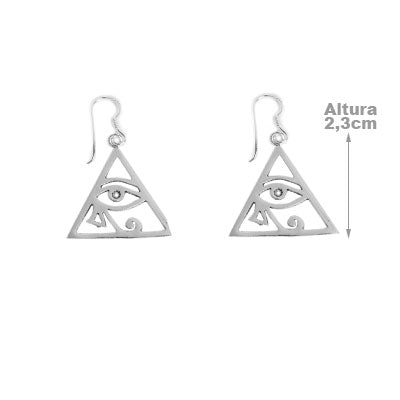 Brinco de Prata Olho de Hórus