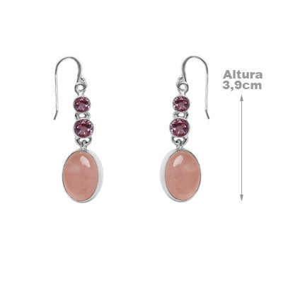 Brinco de Prata com Pedras