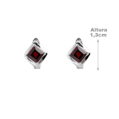 Argola de Prata com Granada