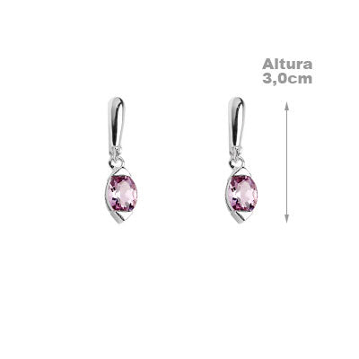 Argola de Prata com Ametista