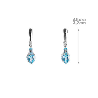 Argola de Prata com Topázio