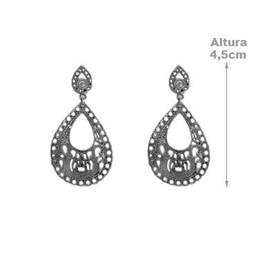 Brinco de Prata Vazado