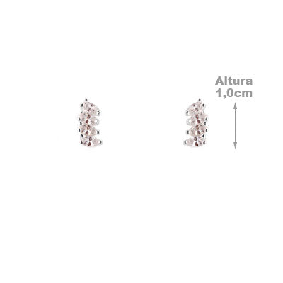 Produtos Brinco de Prata com Zircônia
