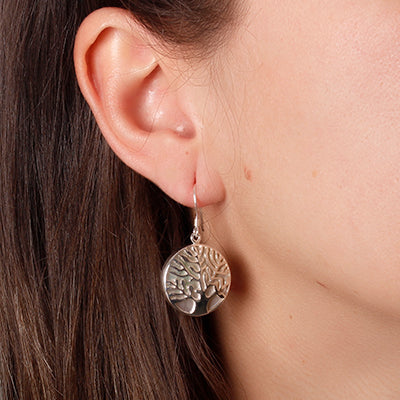 Brinco de Prata com Madrepérola