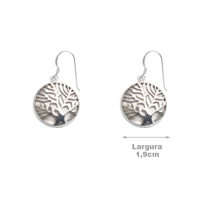 Brinco de Prata com Madrepérola