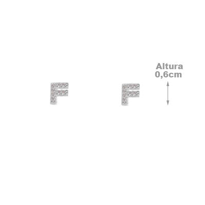 Brinco de Prata Letra
