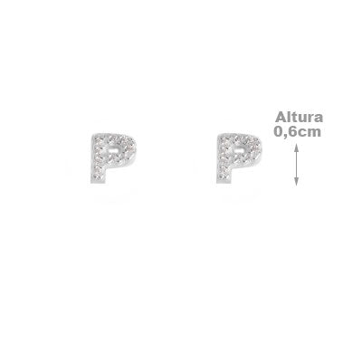 Brinco de Prata Letra