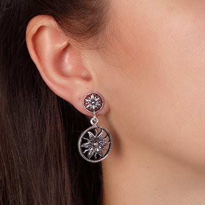 Brinco de Prata Flor