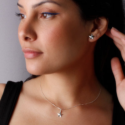 Conjunto de Prata Estrela - 52797