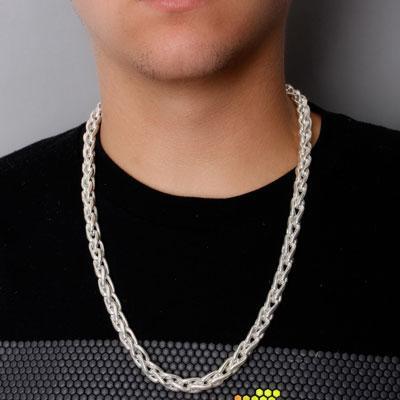 Corrente de Prata em Elos