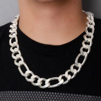 Corrente de Prata em Elos