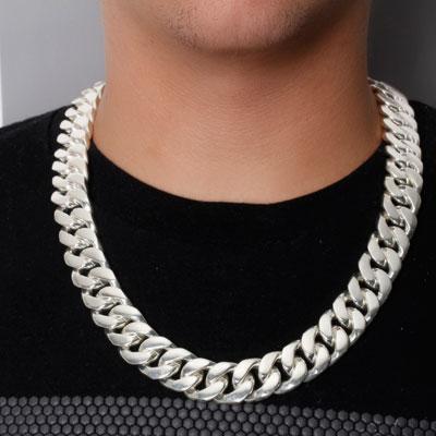 Corrente de Prata em Elos