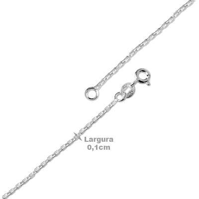 Corrente de Prata com Elos.
