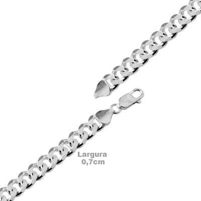 Corrente de Prata em Elos