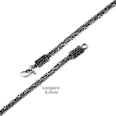 Corrente de Prata Bali Tradicional