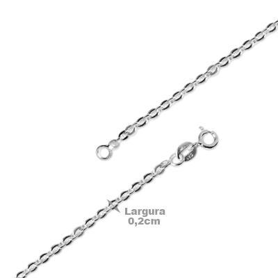 Corrente de Prata em Elos