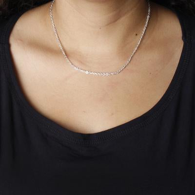 Corrente de Prata em Elos