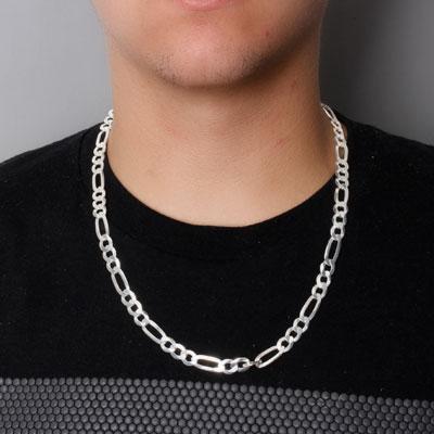 Corrente de Prata em Elos