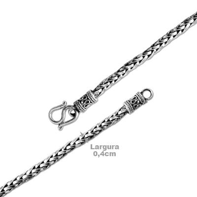 Corrente de Prata Bali.