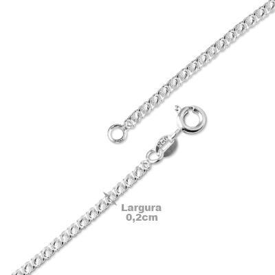 Corrente de Prata em Elos - 37563