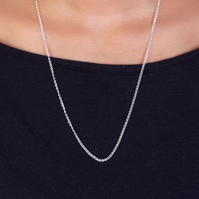 Corrente de Prata em Elos - 37563