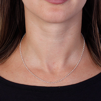 Corrente de Prata em Elos