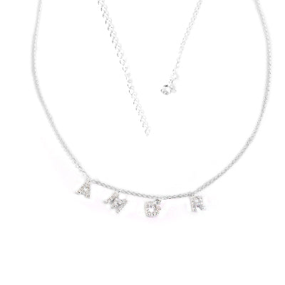 Gargantilha de Prata com Zircônia