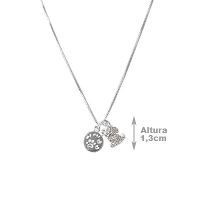 Gargantilha de Prata Cachorro