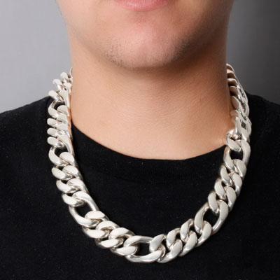 Corrente de Prata em Elos