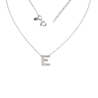 Gargantilha de Prata Letra