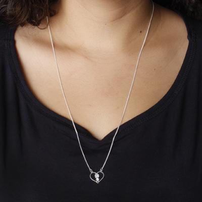 Escapulário de Prata Coração Menino - 24734