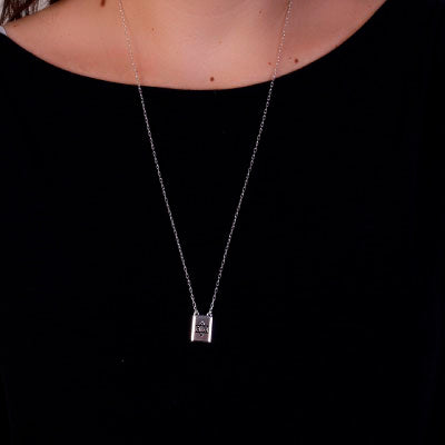 Escapulário de Prata Estrela de Davi