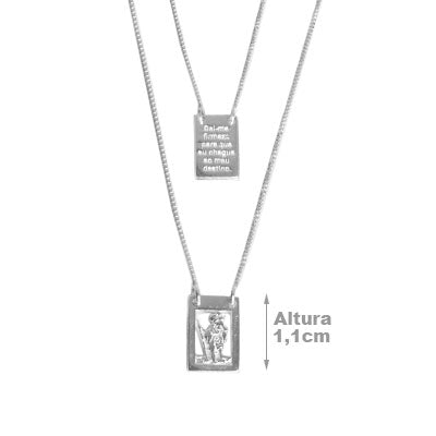Escapulário de Prata São Cristóvão