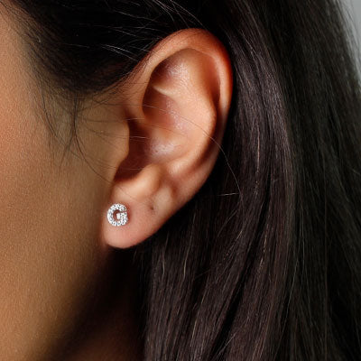 Brinco de Prata Letra