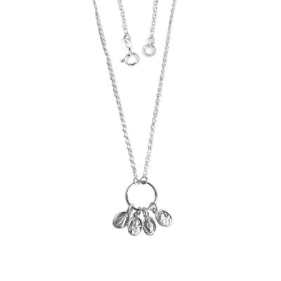 Gargantilha de Prata Patuá com Santas