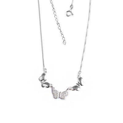 Gargantilha de Prata Borboleta