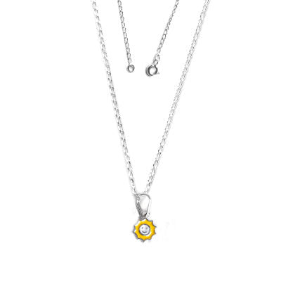 Gargantilha de Prata Sol