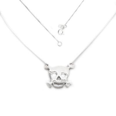 Gargantilha Prata Caveira