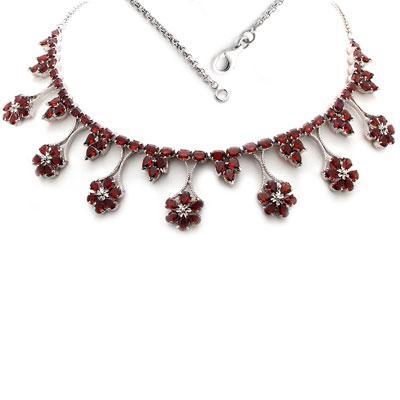 Gargantilha de Prata com Zircônia - 30421