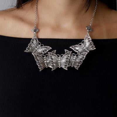 Gargantilha de Prata Borboleta - 43220