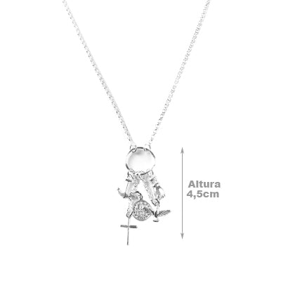 Gargantilha de Prata Patuá.