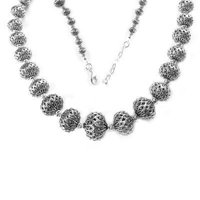 Gargantilha de Prata Bolas - 44798