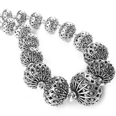 Gargantilha de Prata Bolas - 44798