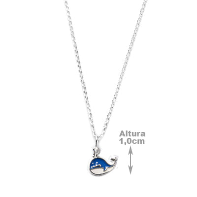 Gargantilha de Prata Baleia