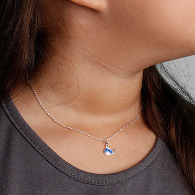 Gargantilha de Prata Baleia