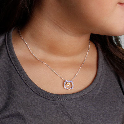 Gargantilha de Prata Peixe