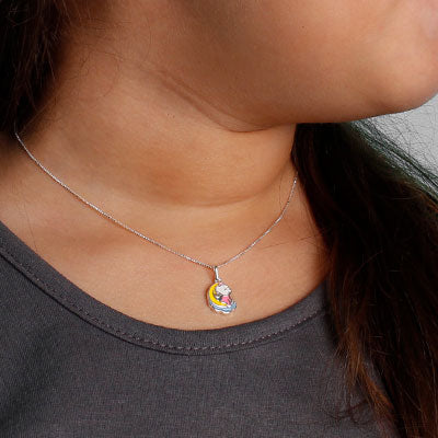 Gargantilha de Prata Urso