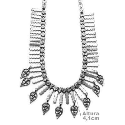 Gargantilha de Prata Indiana