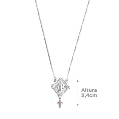 Gargantilha de Prata São Bento